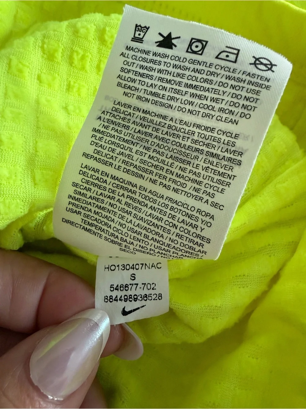 Nike Element Shield Volt Neon Full Zip Running Jacket Small womens